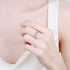 925 sterling silver ring with moissanite inlay for women pt950 gold wedding Cuban ring - MOWTE