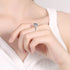 925 sterling silver plated pt950 gold women's 1 carat 2 carat square moissanite ring with four claws - MOWTE