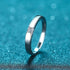 925 sterling silver ring princess square simple row ring 30 cent moissanite ring unisex ring - MOWTE