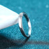 925 sterling silver ring princess square simple row ring 30 cent moissanite ring unisex ring - MOWTE
