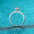 925 sterling silver pigeon egg proposal diamond ring shaped pigeon egg shaped moissanite ring - MOWTE