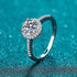 925 silver micro inlaid ring 1ct,2ct moissanite ring - MOWTE