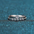 925 sterling silver plated pt950 gold women's 10 cent moissanite ring octopus pair ring - MOWTE