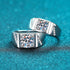 925 sterling silver men's 1ct,2ct moissanite diamond ring wedding ring
