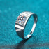 925 sterling silver men's 1ct,2ct moissanite diamond ring wedding ring