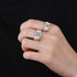 925 sterling silver men's 1ct,2ct moissanite diamond ring wedding ring