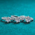 S925 pure silver ring for women plated with pt950 gold and inlaid with moissanite - MOWTE