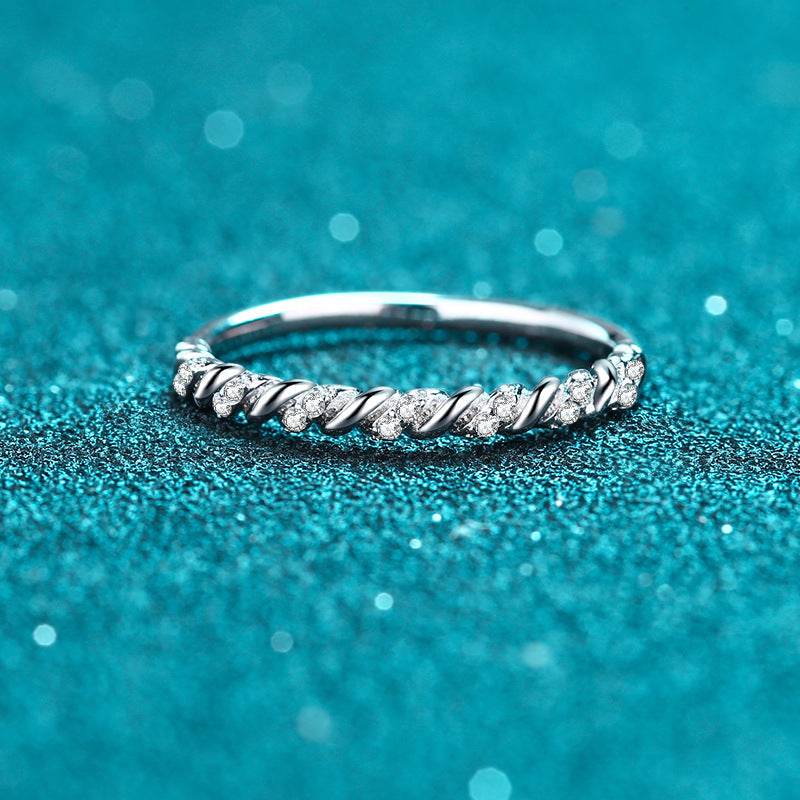 925 sterling silver ring transfer moissanite diamond ring engagement gift