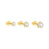 S925 sterling silver geometric Australian treasure fashion set studs