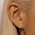 S925 silver design powder zirconium fashionable and popular earrings