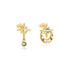 S925 silver design powder zirconium fashionable and popular earrings