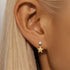 S925 silver design powder zirconium fashionable and popular earrings