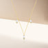 S925 sterling silver layered square diamond studded collarbone necklace