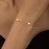 S925 sterling silver daily matching pearl paperclip chain bracelet