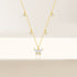 S925 pure silver butterfly set diamond layered women's collarbone necklace