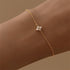 S925 pure silver small flower clover exquisite super fairy bubble diamond pearl bracelet