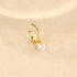 S925 pure silver daily wear simple style with diamond studded water droplet geometric ear clip