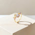 S925 Pure Silver Flowers Open Ring