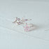 925 sterling silver leaf pink flower opening ring