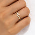 S925 sterling silver tassel diamond chain adjustable ring - MOWTE