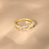 S925 sterling silver tassel diamond chain adjustable ring - MOWTE