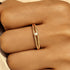 S925 pure silver diamond engagement ring high-end daily wear wedding ring