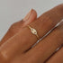 S925 pure silver light luxury opal inlaid diamond engagement ring