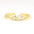 S925 Solid Silver Geometric Moon Compact Diamond Sparkling Open Ring - MOWTE