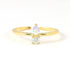 S925 Solid Silver Geometric Moon Compact Diamond Sparkling Open Ring - MOWTE
