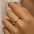S925 pure silver luxury pearl adjustable finger ring