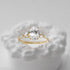 S925 sterling silver egg shaped diamond carat super sparkling diamond wedding engagement ring