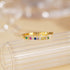 925 sterling silver color diamond letter ring Mother's Day gift diamond inlaid open ring - MOWTE