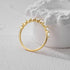 925 sterling silver single drain diamond studded engagement and wedding ring - MOWTE