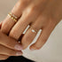 S925 sterling silver classic carat diamond engagement ring