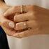 S925 sterling silver classic carat diamond engagement ring