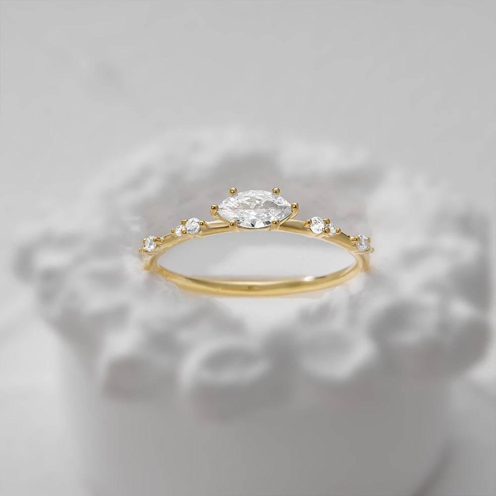 S925 sterling silver classic carat diamond engagement ring