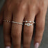 S925 sterling silver classic carat diamond engagement ring