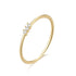 925 sterling silver minimalist three diamond base stackable ring