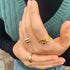 S925 sterling silver hand palm embrace joint ring - MOWTE