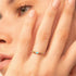 S925 sterling silver color diamond summer outfit stackable ring - MOWTE