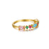 S925 sterling silver color diamond summer outfit stackable ring - MOWTE
