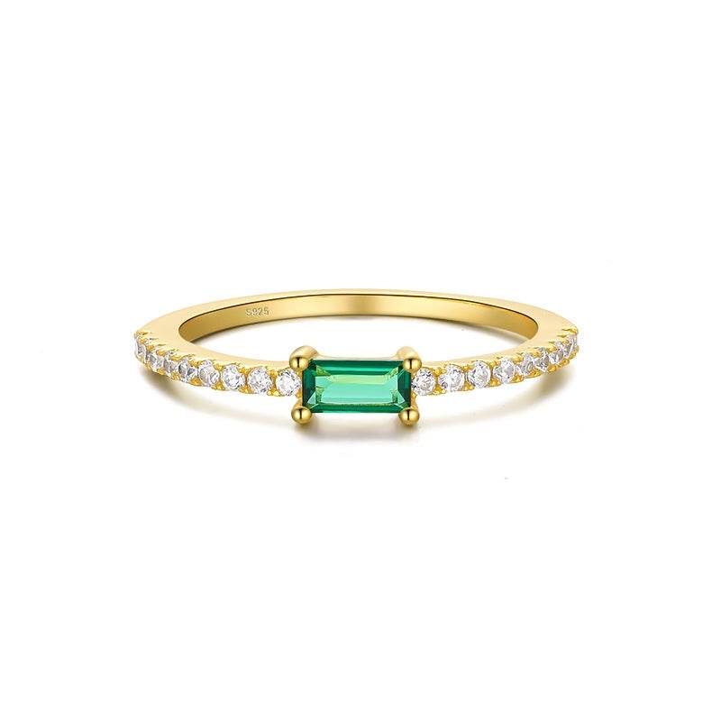 S925 sterling silver ins diamond ring engagement ring - MOWTE