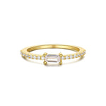 S925 sterling silver ins diamond ring engagement ring - MOWTE