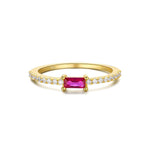 S925 sterling silver ins diamond ring engagement ring - MOWTE