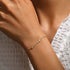 925 sterling silver cross single diamond inlaid women's bracelet - MOWTE