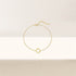 S925 sterling silver niche clover hollow bracelet - MOWTE