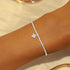 S925 sterling silver cauliflower chain bracelet with luxurious starry sky and moonlight gemstones - MOWTE