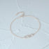 925 sterling silver cross double button zircon inlaid daily wear bracelet - MOWTE