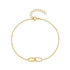 925 sterling silver cross double button zircon inlaid daily wear bracelet - MOWTE