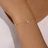 S925 sterling silver double ring diamond inlaid lucky bracelet - MOWTE